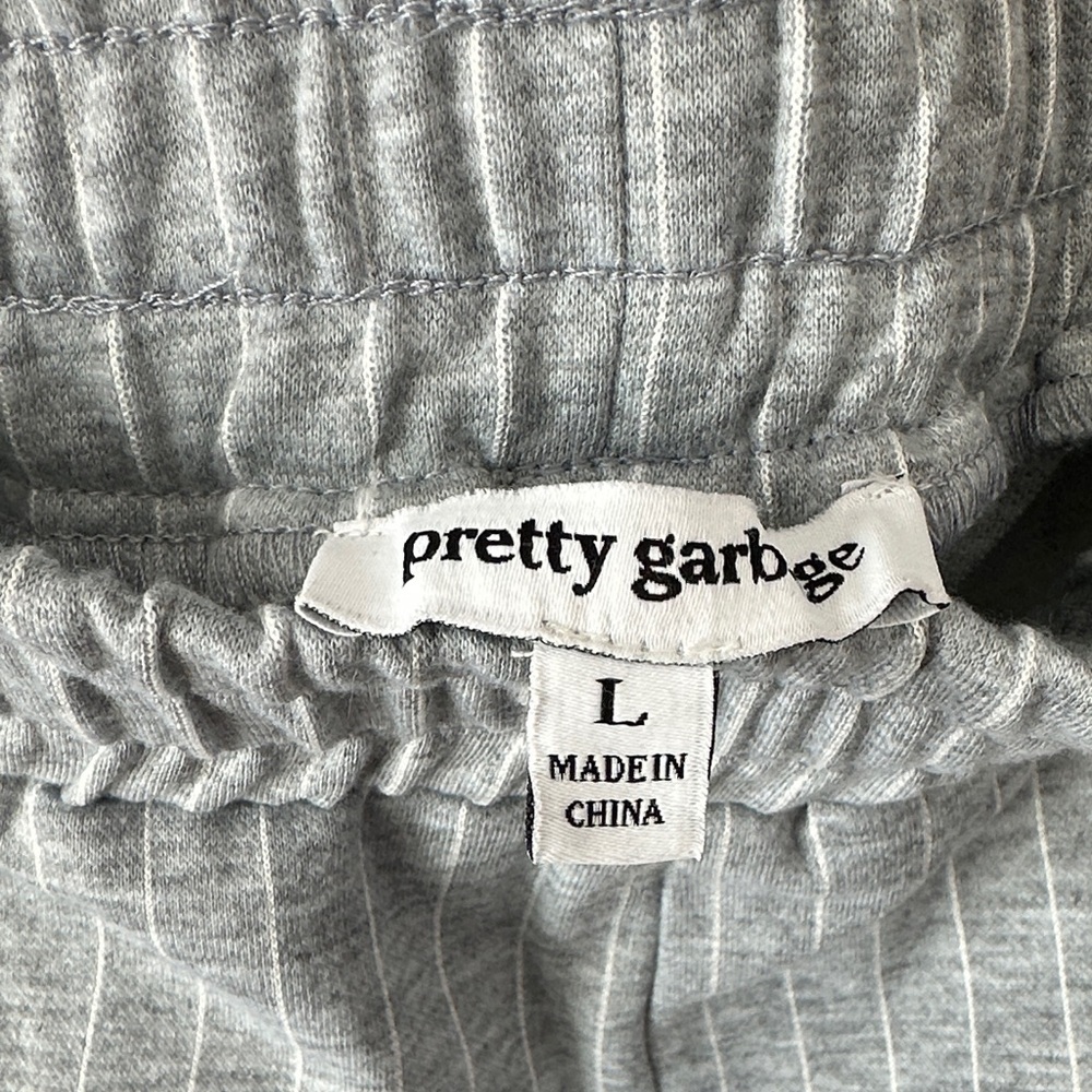 Pretty Garbage Gray Striped Pants - Picture 4 of 4